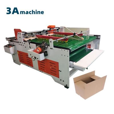 Máquina de corrugagem computadorizada CQT2400 Semi-automática Folder Gluer para caixa corrugada