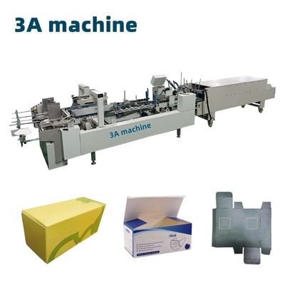 CQT-800 Cartão/caixinha corrugada de linha recta máquina de colagem automática de pasta de caixa