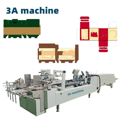 Máquina de dobragem de papel para cartão CQT 800/caixa corrugada de linha recta Mini Folder Gluer