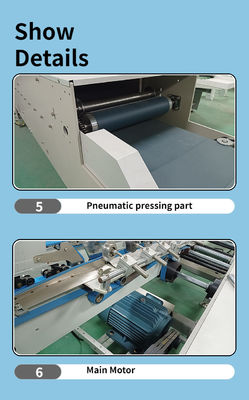 Máquina de dobragem de papel para cartão CQT 800/caixa corrugada de linha recta Mini Folder Gluer