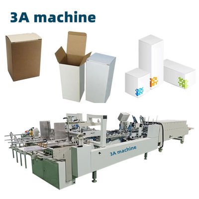 CQT 800 Caixa de cartão/corrugada de linha reta Máquina de colagem de pasta semi-automática