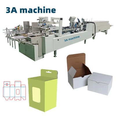 Máquina de colagem de pastas CQT 800A para colagem automática de mini cartões/caixas onduladas