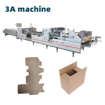 CQT-1300 Máquina de colagem automática de caixas onduladas para 4 6 dobras de canto e colagem
