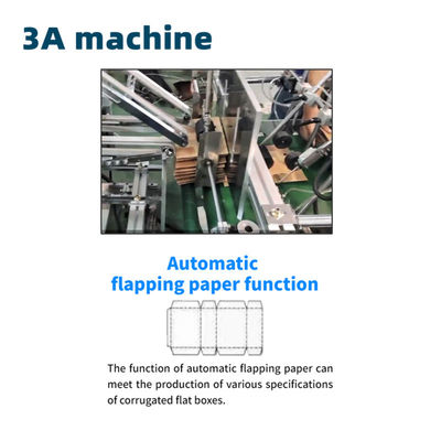 CQT-1300 Máquina de colagem automática de caixas onduladas para 4 6 dobras de canto e colagem
