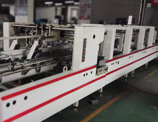 Papel de cartão 200g-650g 6 Corners Folder Gluer Machine para 4 Corner Box Folding