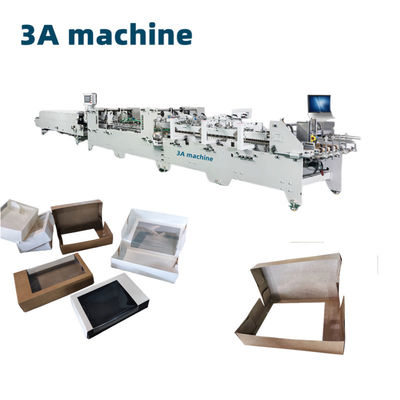 Versátil CQT-850 Automático 4 6 Corner Folder Gluer para Fabricação de Caixas de Almoço de Papel