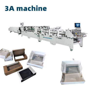 Máquina de colagem de pastas avançada CQT850 para 4 esquinas caixa 6 esquinas caixa de papel papel dobrar
