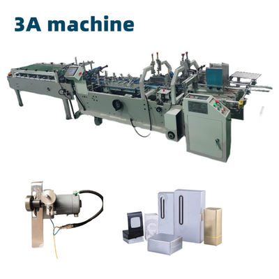 Máquina de colagem automática de papel de alimentação contínua CQT580-UV para dobrar caixas de papel