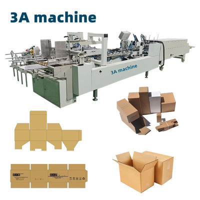 CQT-800 WK-2 Pequena caixa de cartão máquina de colagem dobrável para papel ondulado de flauta E